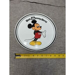 Vintage Metal Mickey Mouse Disney Circular Serving Tray